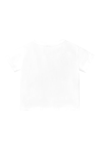 T-shirt Creamy ice - Wit en roze