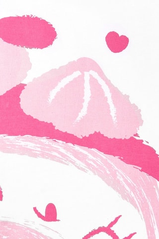 T-shirt Creamy ice - Wit en roze