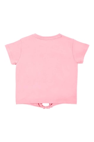 Geknoopt T-shirt Creamy Ice - Roze