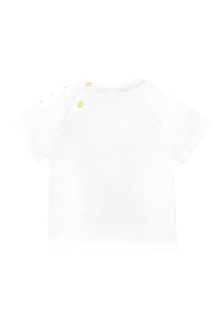 T-shirt Laguna Beach - Wit en geel