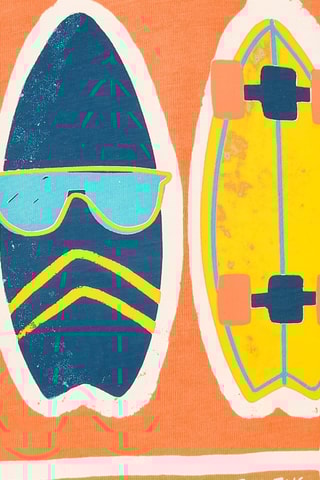 T-shirt Laguna Beach - Oranje