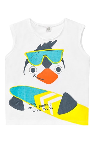 T-shirt Laguna Beach - Wit