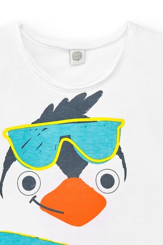 T-shirt Laguna Beach - Wit