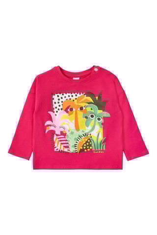 T-shirt Banana Records - Rood