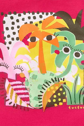 T-shirt Banana Records - Rood