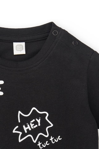 T-shirt Hey Sushi - Zwart