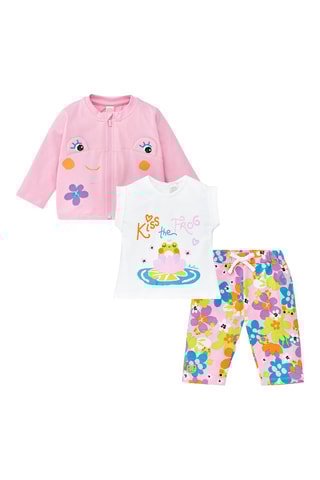 3-delige Set Water Lilies - Roze