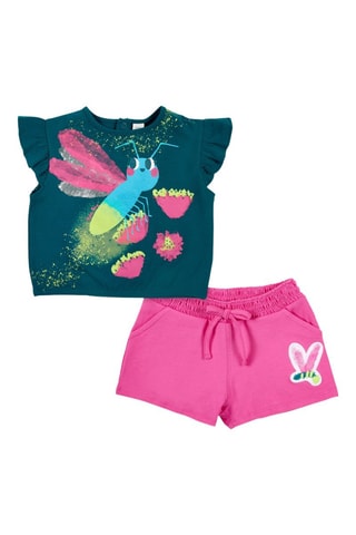 T-shirt en Short Tropadelic - Groen