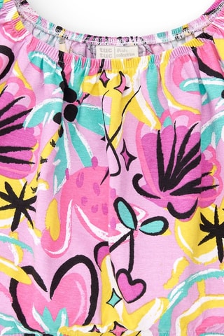 T-shirt en Short Flamingo Mood - Blauw en roze