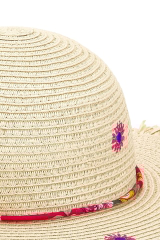 Rieten Hoed Acid Bloom - Beige