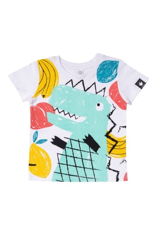 T-shirt Juicy - Wit en groen