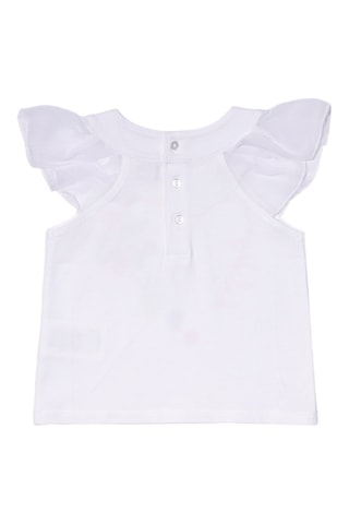 T-shirt Holidays - Wit en oranje