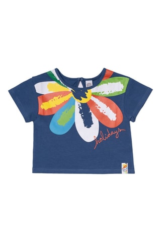 T-shirt Holidays - Blauw