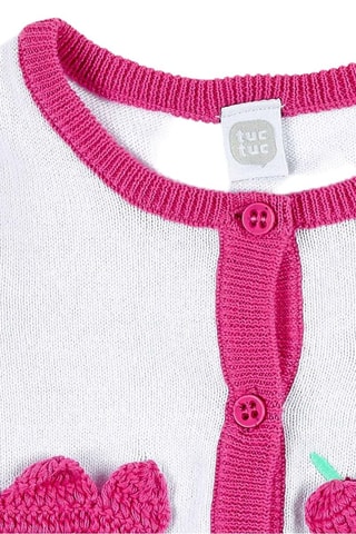 Vest Animal Life - Wit en roze