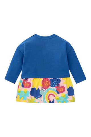 Jurk Trompe-l’oeil Run Sing Jump - Blauw