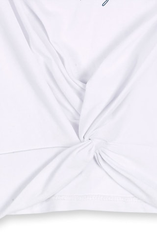 Geknoopt T-shirt Hello Playa - Wit