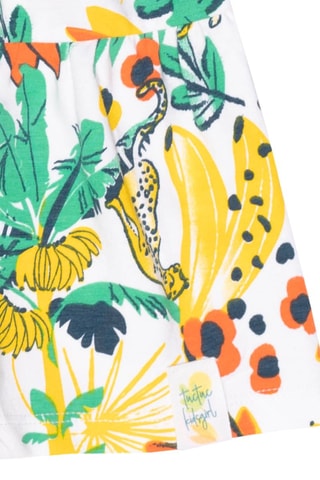 Jurk Tropic Feelings - Groen en geel