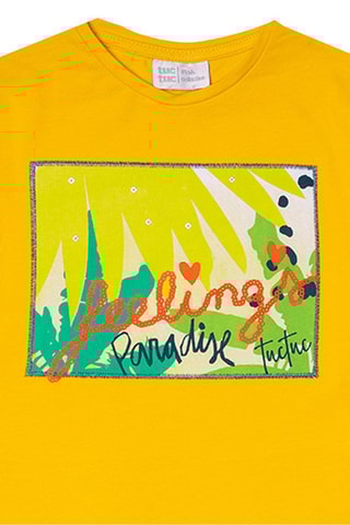 T-shirt Tropic Feelings - Geel