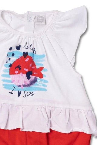 Rompertje Blub - Wit en rood