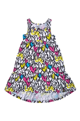 Jurk Rebel Girl - Wit en zwart