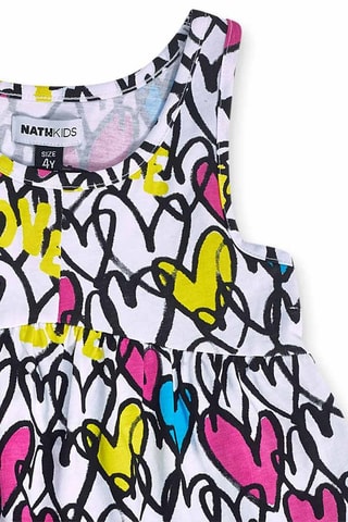 Jurk Rebel Girl - Wit en zwart