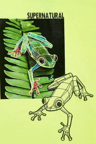 T-shirt Supernatural - Zwart en geel