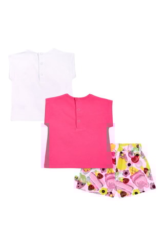 2 T-shirts en Short Creamy Ice - Roze