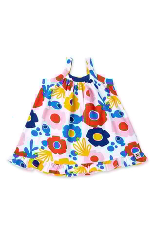 Jurk Salty Air - Wit en oranje