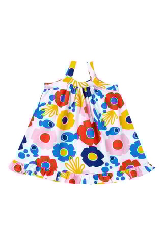 Jurk Salty Air - Wit en oranje