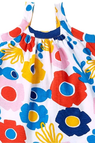 Jurk Salty Air - Wit en oranje