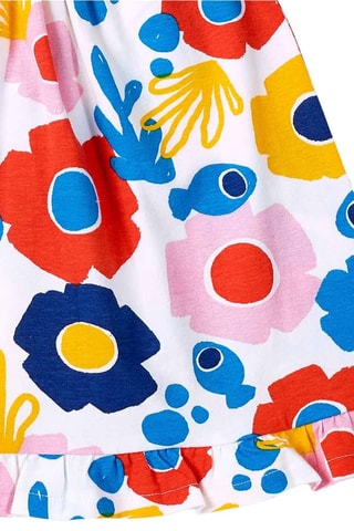 Jurk Salty Air - Wit en oranje