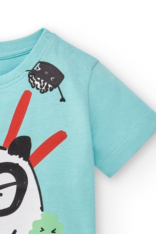 T-shirt Hey Sushi - Groen