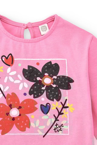 T-shirt Hey Sushi - Roze