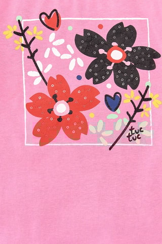 T-shirt Hey Sushi - Roze