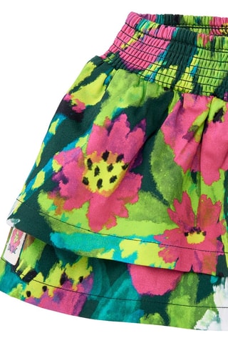 Rok met Ruches Tropadelic - Groen