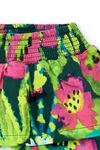 Rok met Ruches Tropadelic - Groen