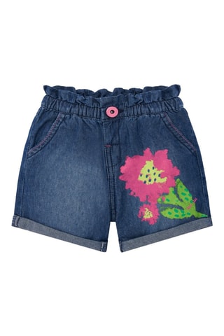 Spijkershort Tropadelic - Blauw