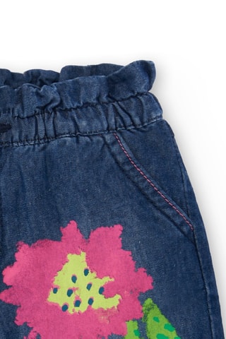 Spijkershort Tropadelic - Blauw