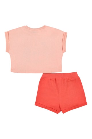 T-shirt en Short Island Life - Oranje en roze