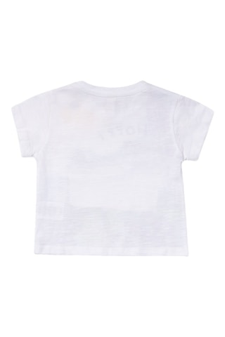 T-shirt Treasure Island - Wit en blauw