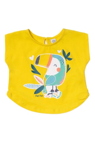 T-shirt Treasure Island - Geel