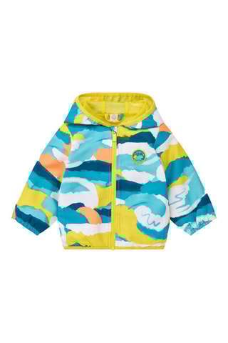 Windjack met Capuchon Laguna Beach - Blauw en groen