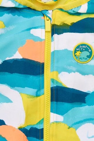 Windjack met Capuchon Laguna Beach - Blauw en groen