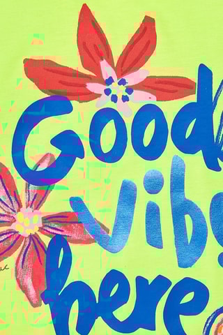 T-shirt Acid Bloom - Groen