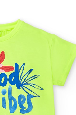 T-shirt Acid Bloom - Groen