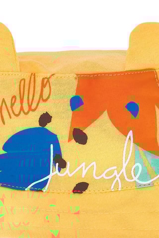 Dubbelzijdig bobhoedje Animal Life - Oranje