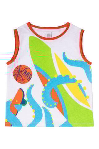 T-shirt Holidays - Wit en rood