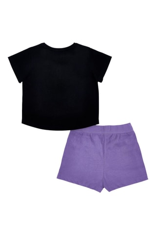 T-shirt en Short Summer Vibes - Zwart en paars