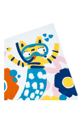 Badlaken Salty Air - Wit en blauw