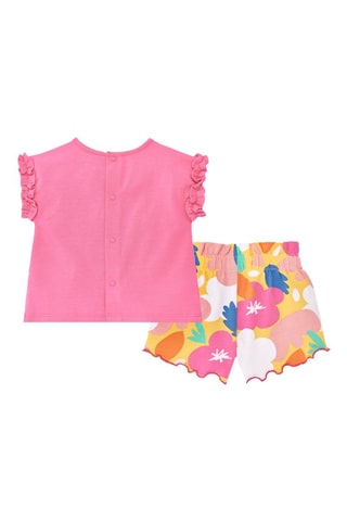 T-shirt en short Animal Life - Roze